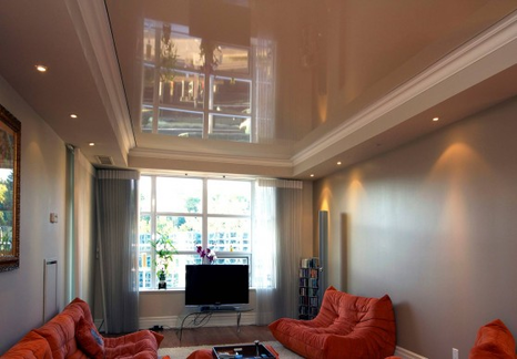 Двухуровневые натяжные потолки